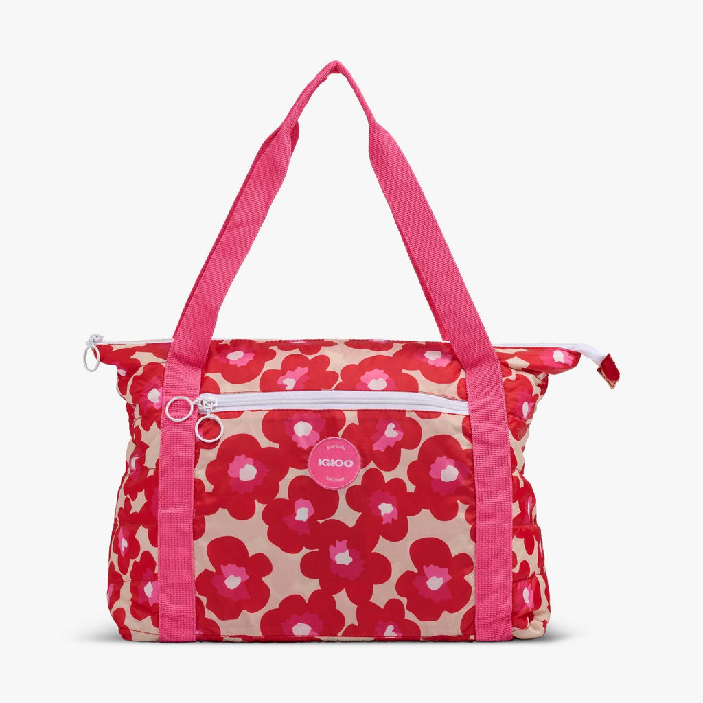 Retro Packable Puffer 20-Can Cooler Bag